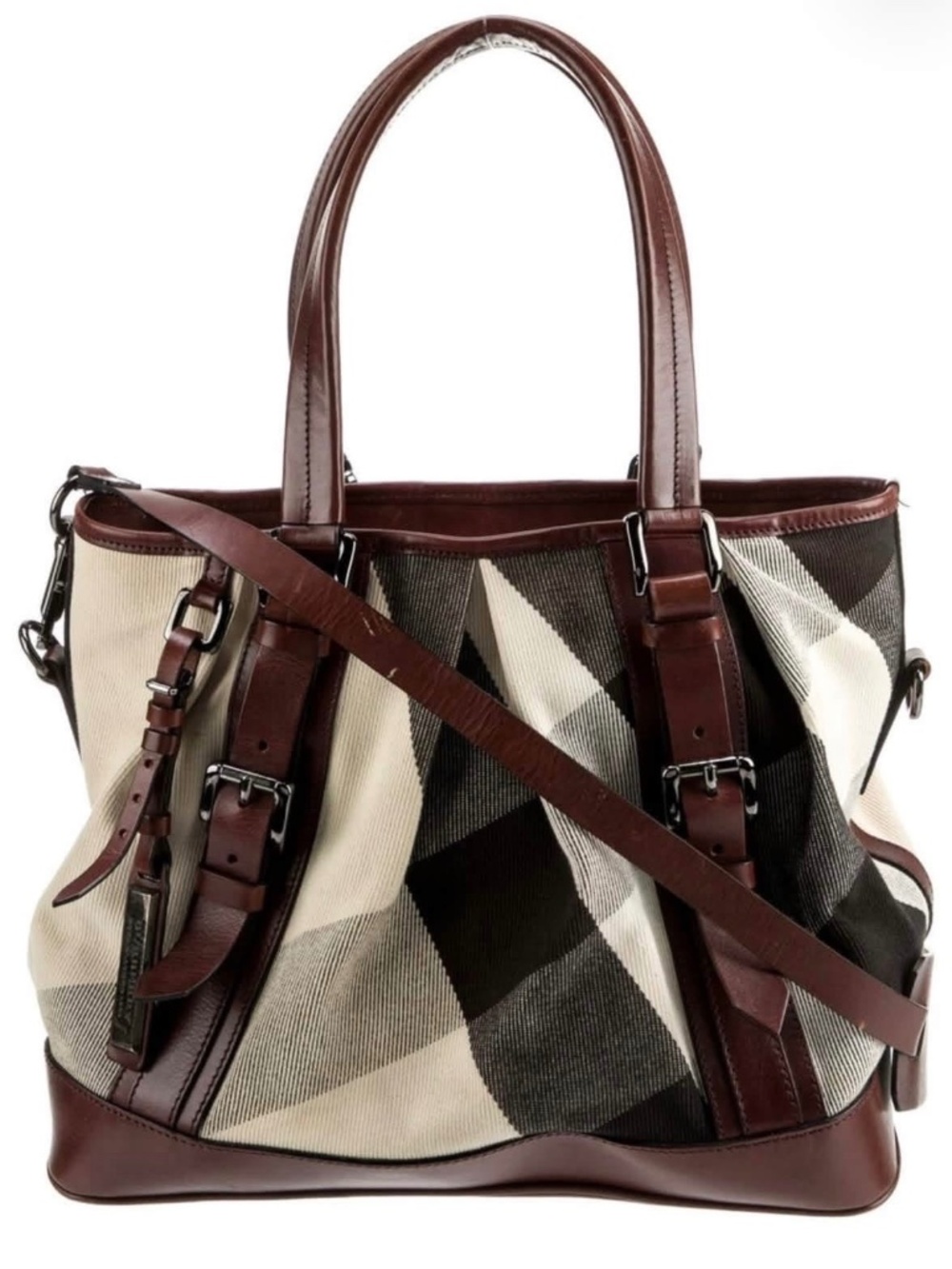 Burberry Lowry large check tote